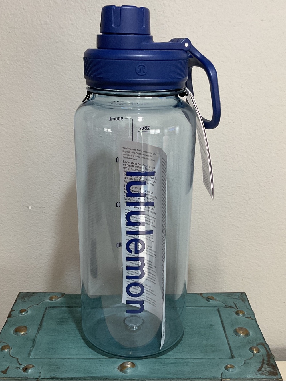 Back to Life 32oz Water Bottle - FOAM/CLBU